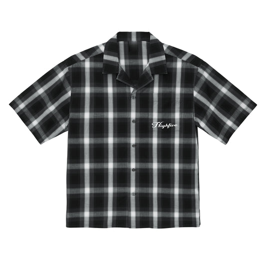 HF CHECK OPEN SHIRT / BLACK
