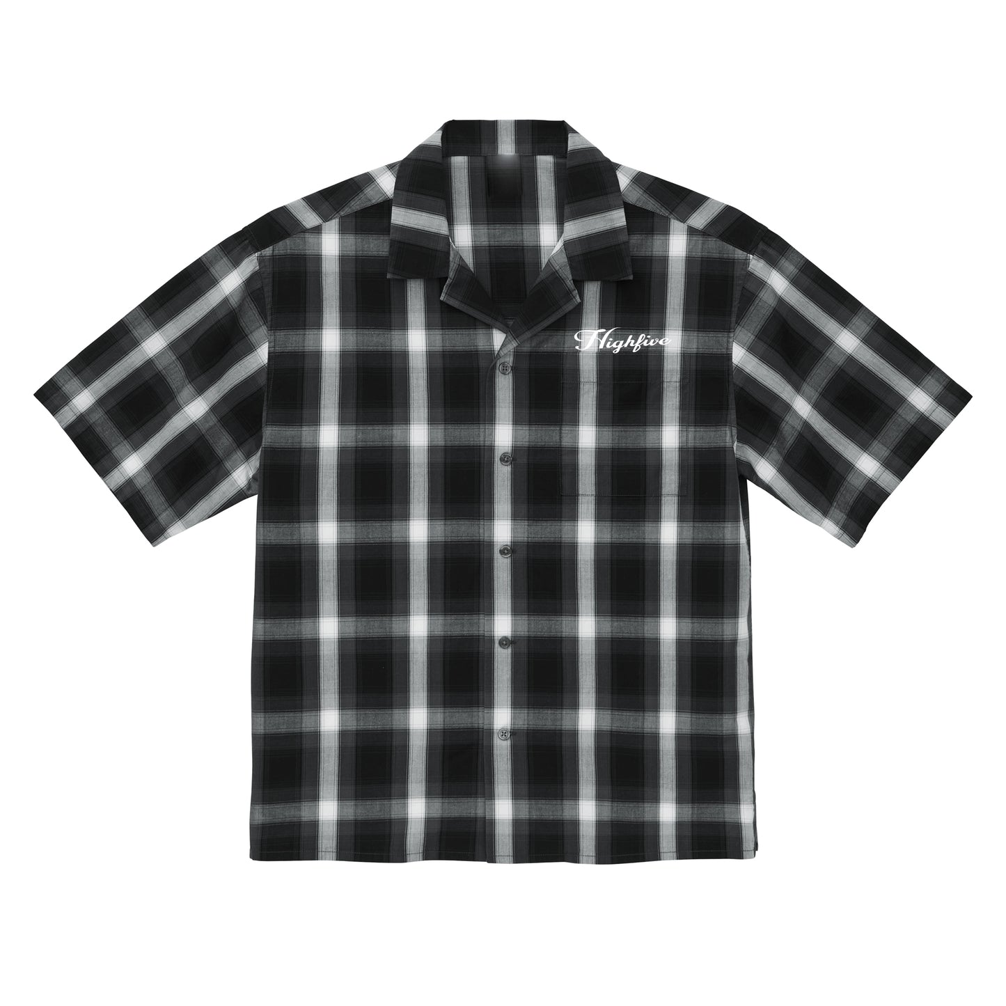 HF CHECK OPEN SHIRT / BLACK