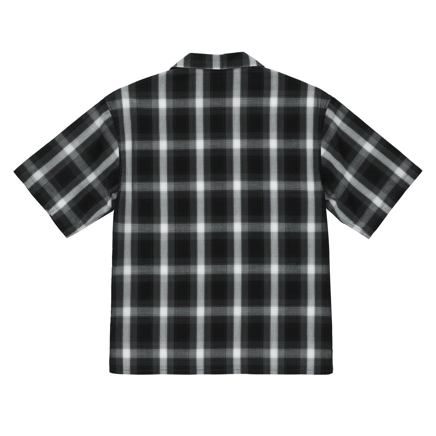 HF CHECK OPEN SHIRT / BLACK