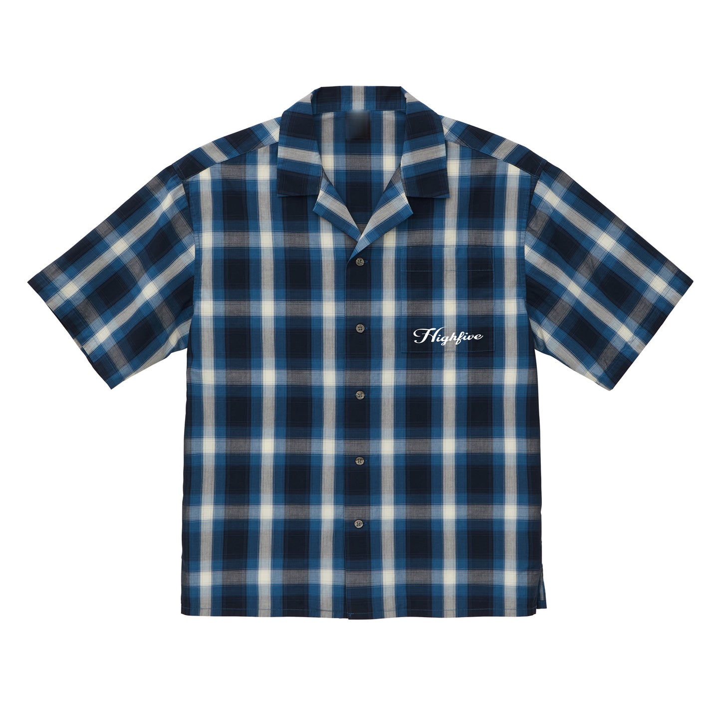 HF CHECK OPEN SHIRT / NAVY