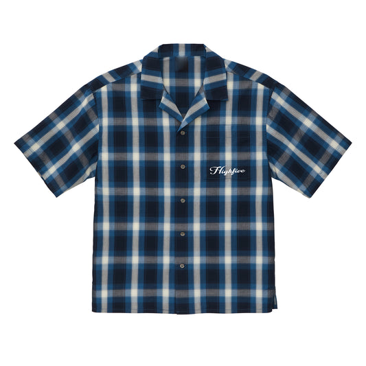 HF CHECK OPEN SHIRT / NAVY