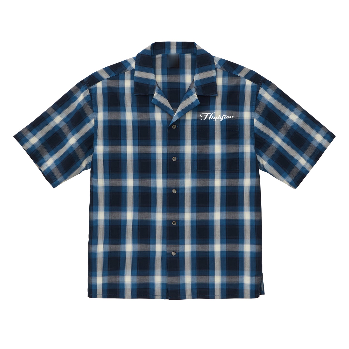 HF CHECK OPEN SHIRT / NAVY