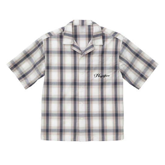 HF CHECK OPEN SHIRT / WHITE