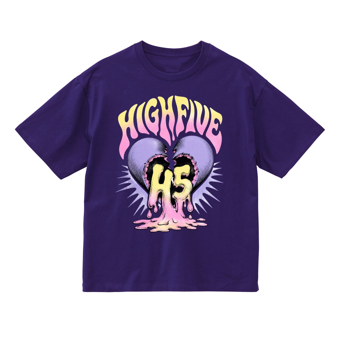 HEART LIQUID TEE / PURPLE