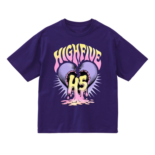 HEART LIQUID TEE / PURPLE