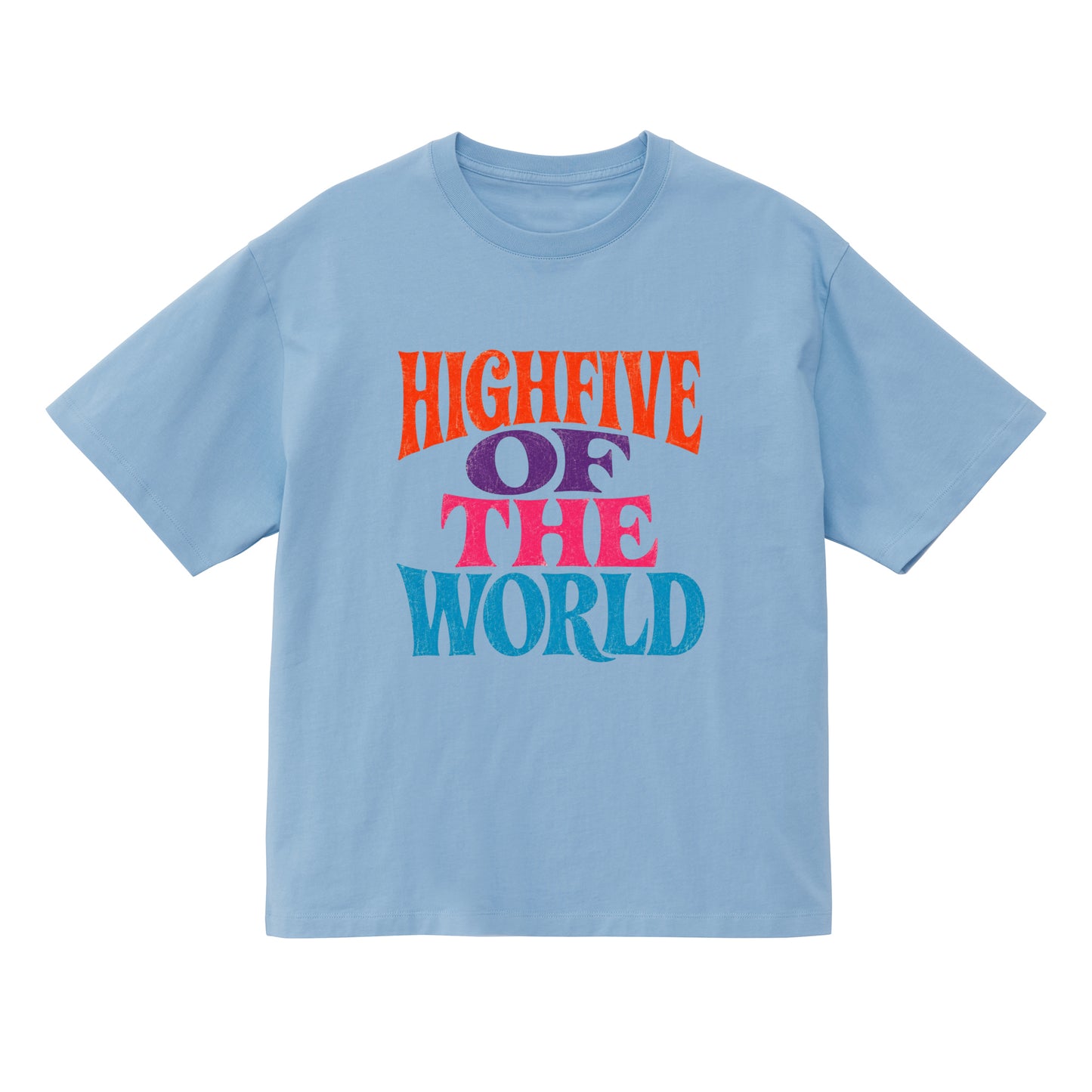 HF OF THE WORLD TEE / LIGHT BLUE