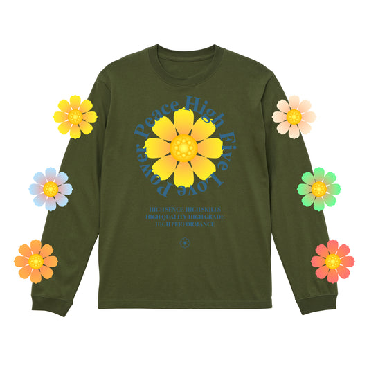 COSMOS L/S T-SHIRT / GREEN
