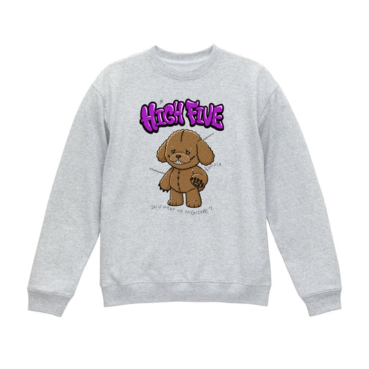 KUMATA BEAR CREWNECK SWEATSHIRT / GRAY