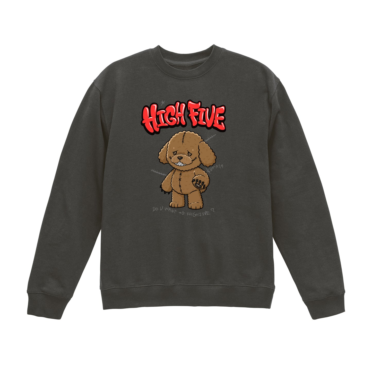 KUMATA BEAR CREWNECK SWEATSHIRT / SUMI