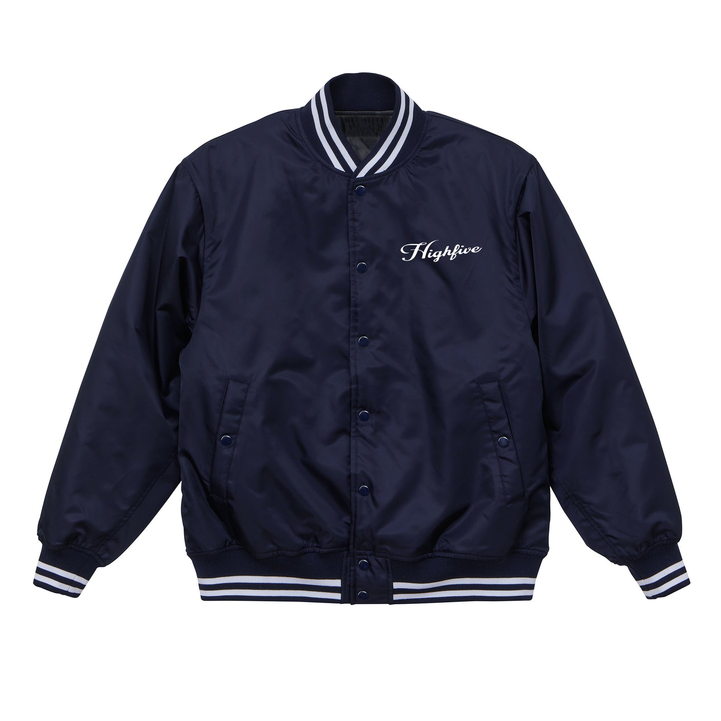 HF LOGO STADIUM JACKET / NAVY