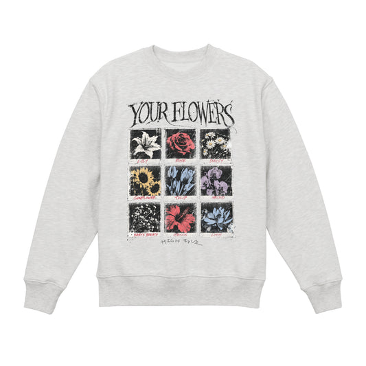 FLOWER BOOK CREWNECK / GRAY