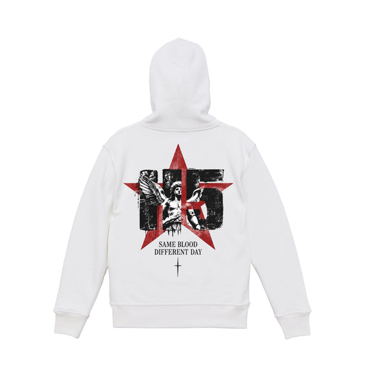 SOME BLOOD ZIP HOODIE / WHITE