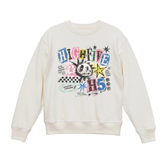 CLOWN CREWNECK / WHITE